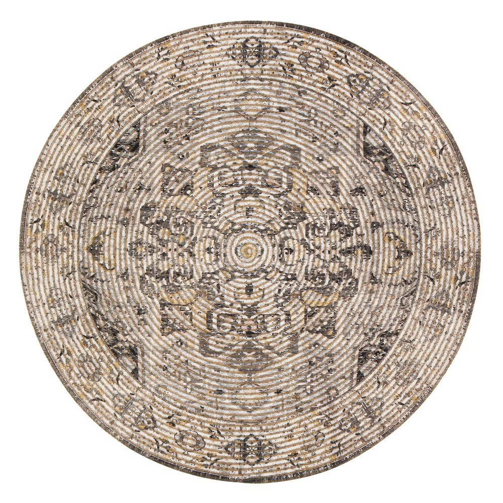 8-Foot Braided Medallion Round Area Rug: $202.99