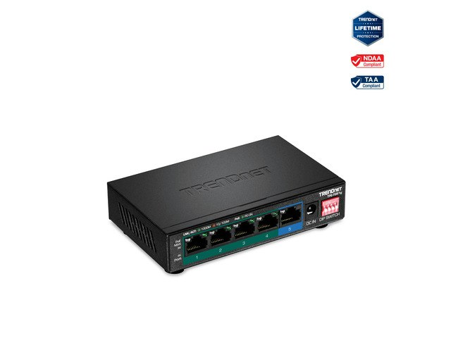 Trendnet 5-Port Gigabit PoE+ Switch: $62.99