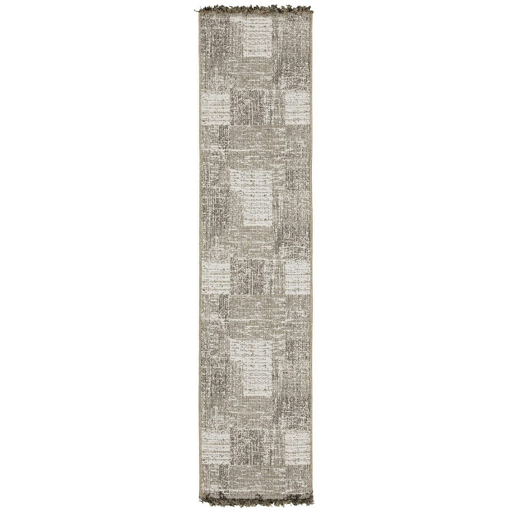 Captiv8e Designs 22" x 90" Grimaldi Textured Geometric Runner Rug: $59.99 Captiv8e Designs 22" x 90" Grimaldi Textured Geometric Runner Rug: $59.99