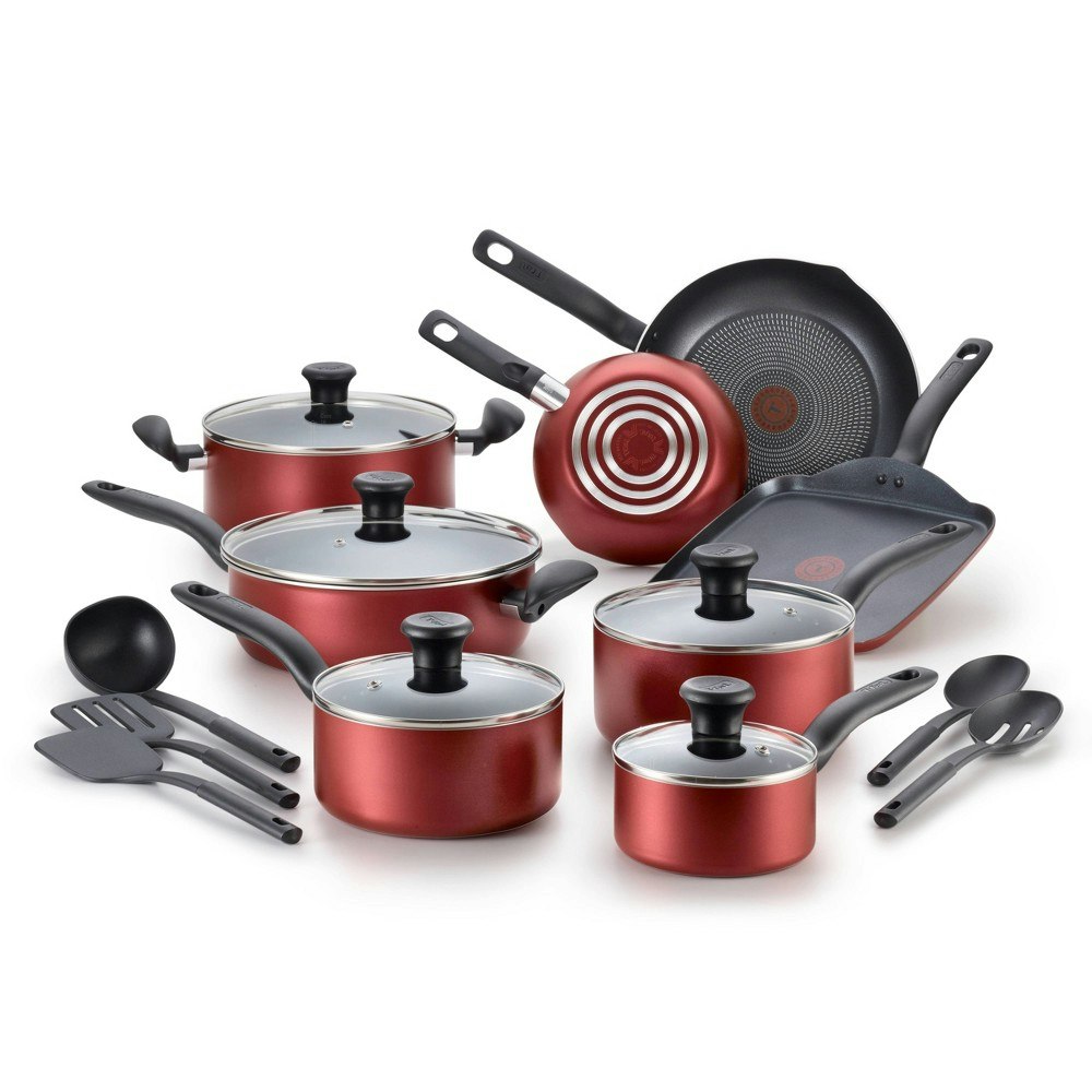 T-fal Initiatives Nonstick Cookware Set 18-Piece: $87.99 T-fal Initiatives Nonstick Cookware Set 18-Piece: $87.99