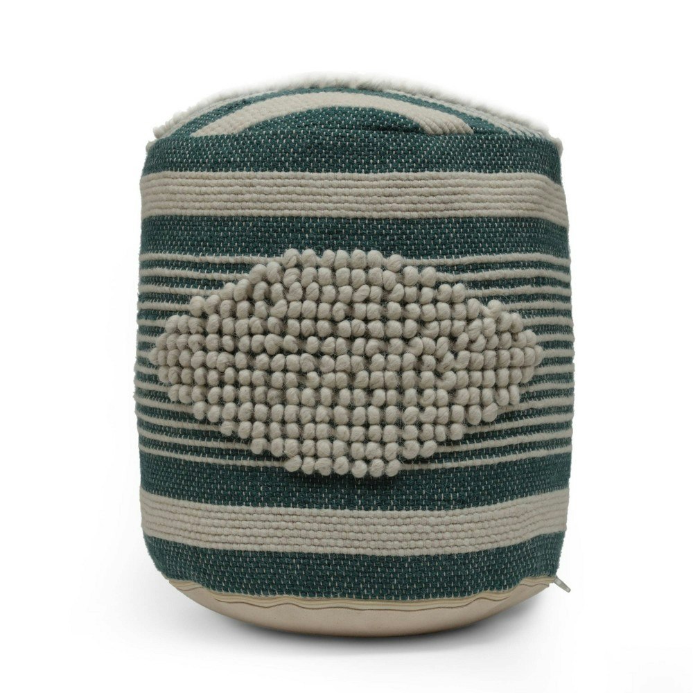 Christopher Knight Home Lucknow Boho Handcrafted Fabric Cylinder Pouf: $63.99 Christopher Knight Home Lucknow Boho Handcrafted Fabric Cylinder Pouf: $63.99