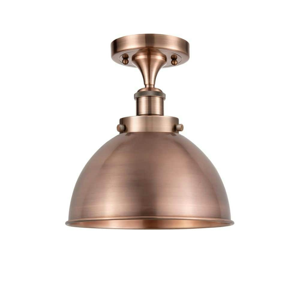 Ballston Urban 10-Inch 1-Light Antique Copper Semi-Flush Mount: $129 Ballston Urban 10-Inch 1-Light Antique Copper Semi-Flush Mount: $129
