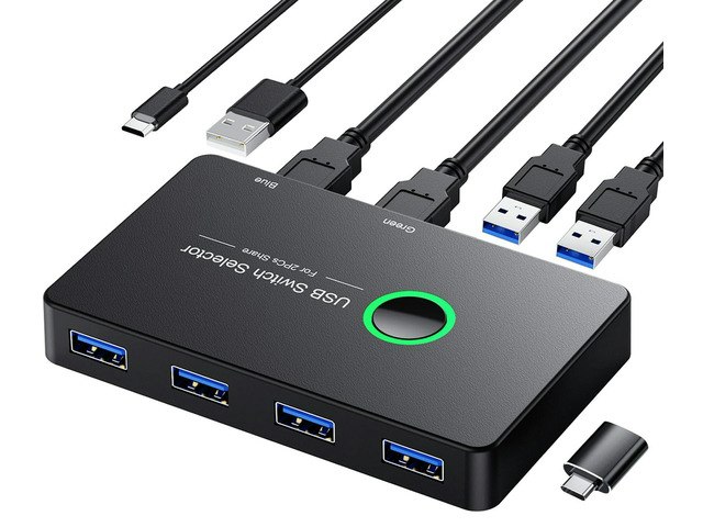 Kehipi 2-Computer 4-Port USB 3.0 Switch: $37.99 Kehipi 2-Computer 4-Port USB 3.0 Switch: $37.99