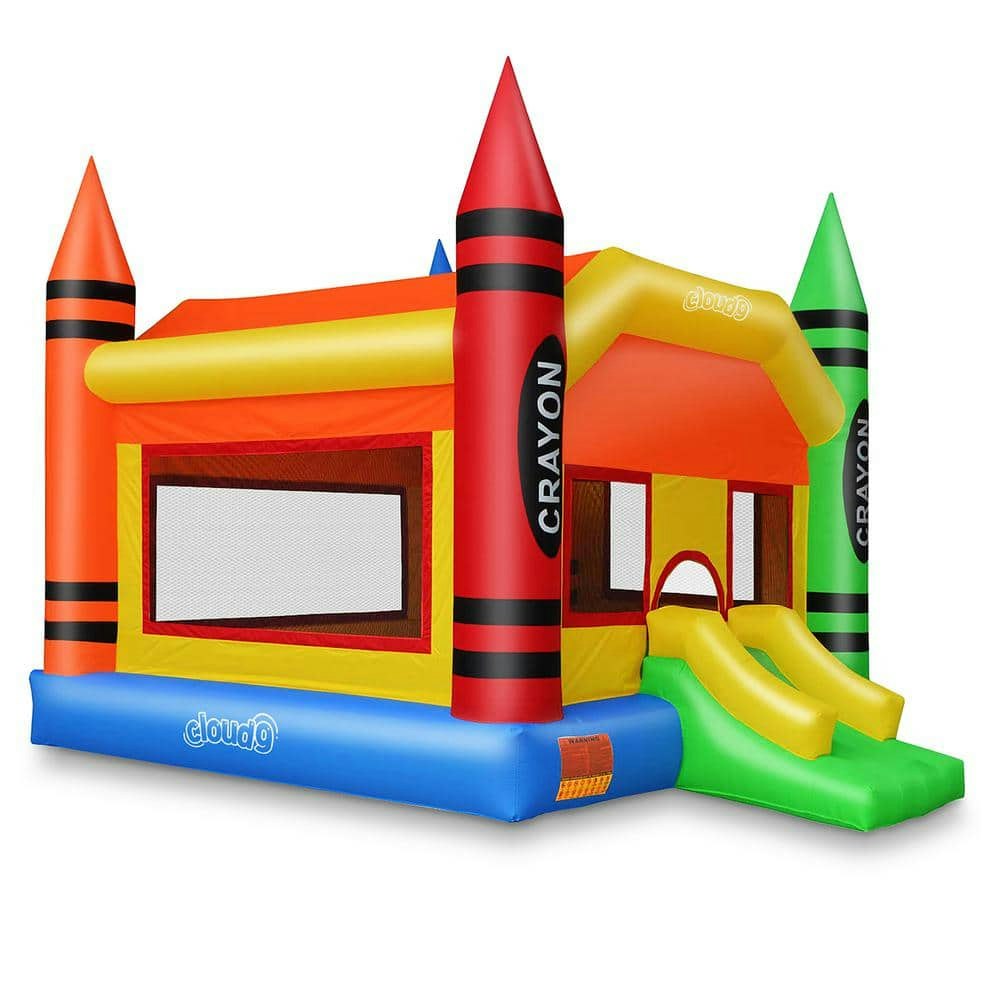 Cloud 9 Crayon Bounce House with Blower and Slide: $597.99