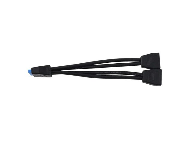 USB 3.0 19-Pin Internal Header 1-to-2 Splitter Cable: $19.93