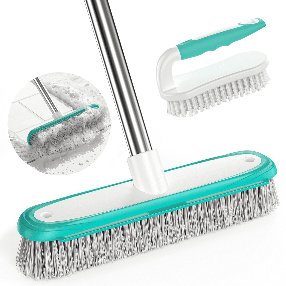 Dsoolo Long-Handle Heavy Duty Floor Scrub Brush: $13.66
