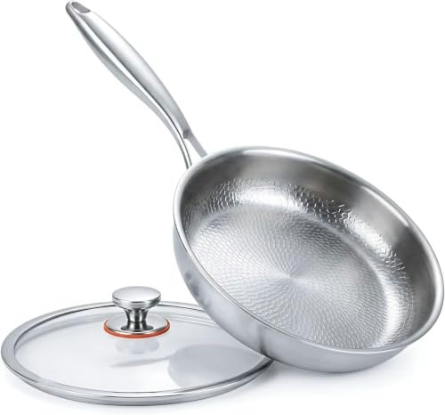 Inhory Titanium Frying Pan with Lid: $58.84 Inhory Titanium Frying Pan with Lid: $58.84