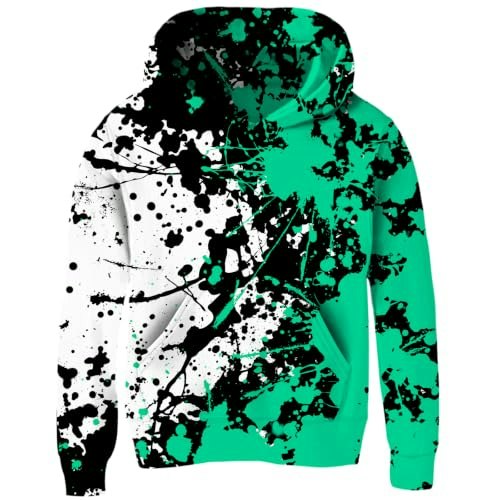 Idgreatim Boys Graphic Splatter Pullover Hoodie: $24.64 Idgreatim Boys Graphic Splatter Pullover Hoodie: $24.64