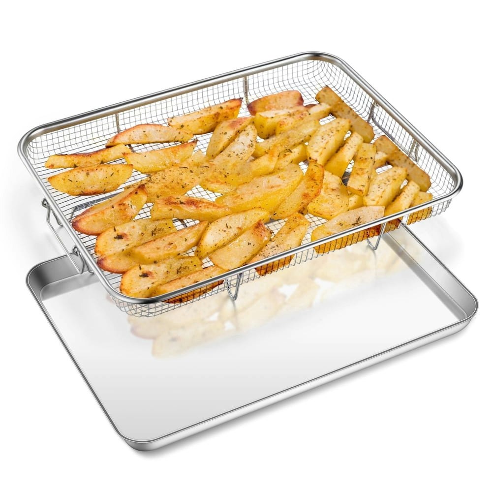 Vesteel 16-Inch Air Fryer Pan and Basket 2-Piece Set: $17.99 Vesteel 16-Inch Air Fryer Pan and Basket 2-Piece Set: $17.99