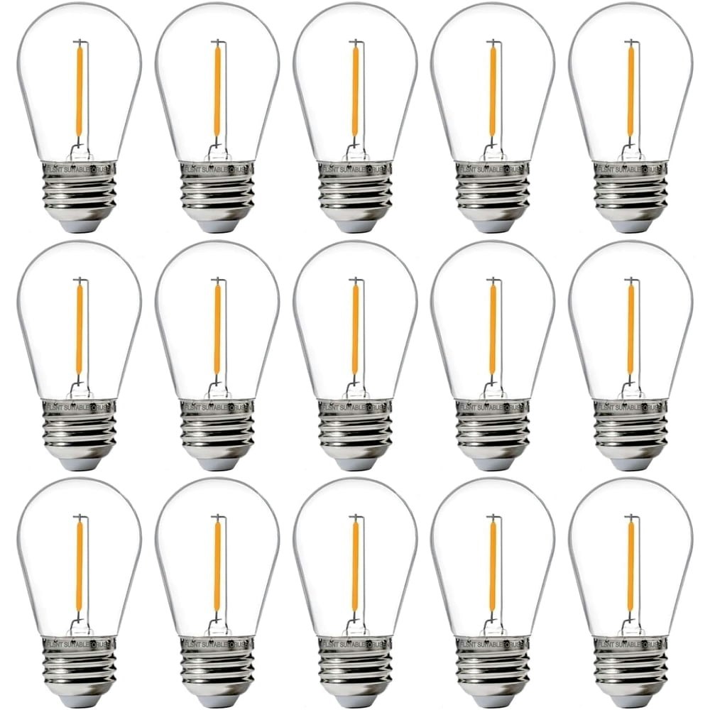 S14 LED String Light Replacement Bulbs 15-Pack: $12.59 S14 LED String Light Replacement Bulbs 15-Pack: $12.59