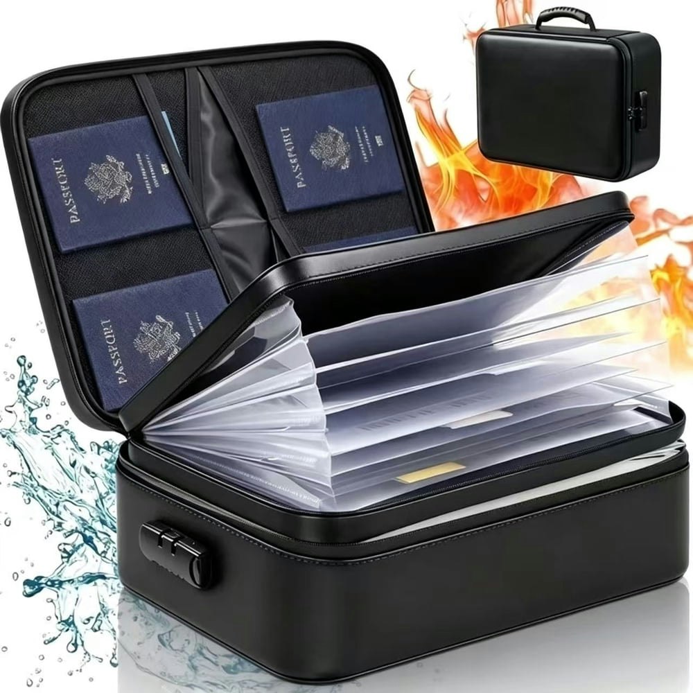 Anunu Fireproof Document Storage Bag with Lock: $25.89 Anunu Fireproof Document Storage Bag with Lock: $25.89