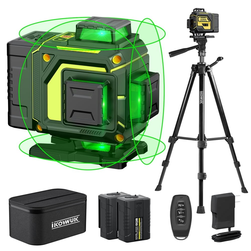 4D 360-Degree Self-Leveling Cross Line Laser Level with Tripod: $44.99 4D 360-Degree Self-Leveling Cross Line Laser Level with Tripod: $44.99