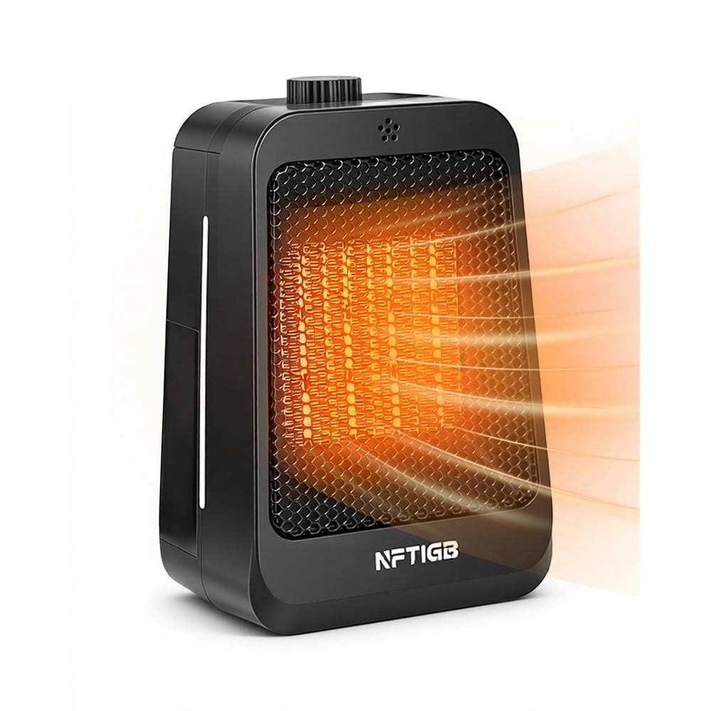 Nftigb 1,500W Portable PTC Ceramic Space Heater: $20.52
