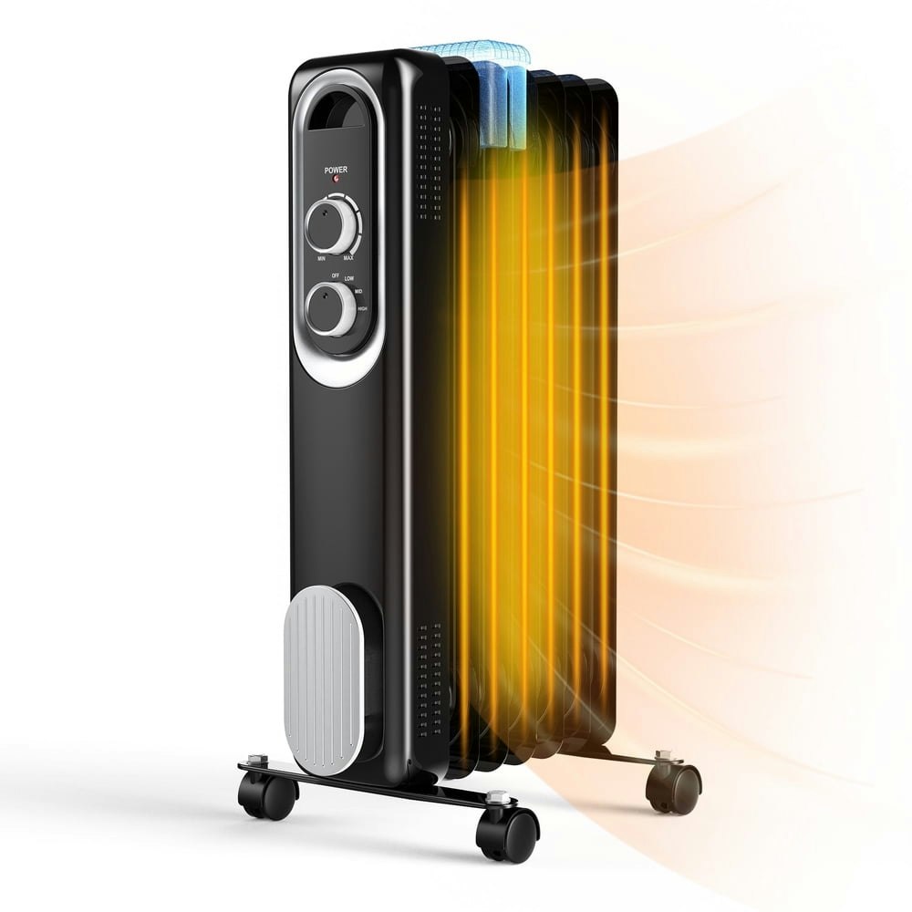 Concetta 1,500W Portable Oil-Filled Radiator Heater: $52.98