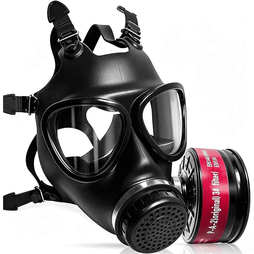 Full Face Respirator Mask with 40mm Activated Carbon Filter: $27.89 Full Face Respirator Mask with 40mm Activated Carbon Filter: $27.89