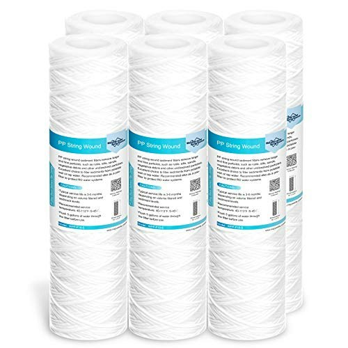 Membrane Solutions 5-Micron 10" x 2.5" String Wound Sediment Water Filter 6-Pack: $26.35 Membrane Solutions 5-Micron 10" x 2.5" String Wound Sediment Water Filter 6-Pack: $26.35