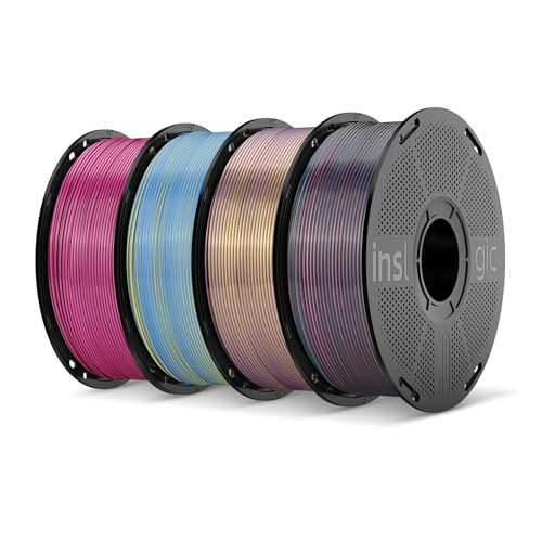 Inslogic 1.75mm Silk PLA Filament 4-Pack: $77.98 Inslogic 1.75mm Silk PLA Filament 4-Pack: $77.98