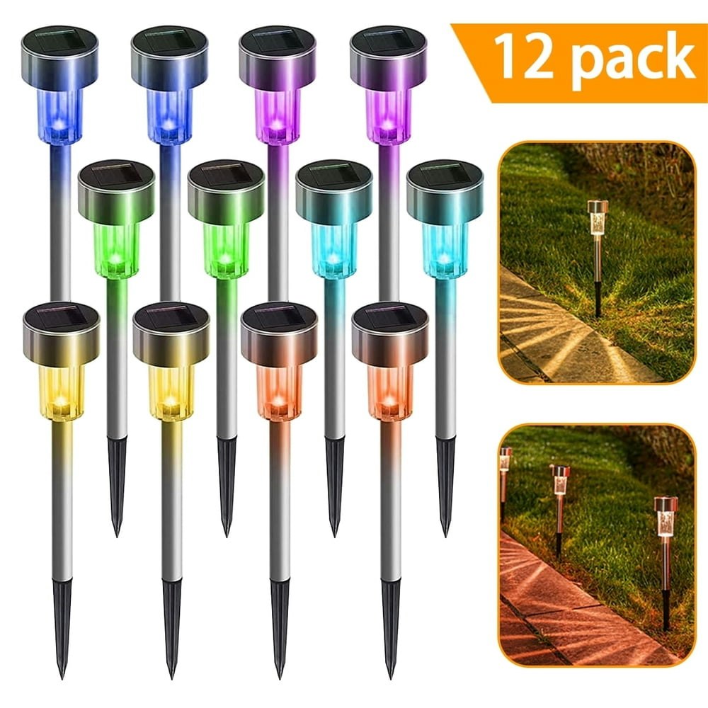 Qishi Solar LED Garden Pathway Lights 12-Pack: $17.39 Qishi Solar LED Garden Pathway Lights 12-Pack: $17.39