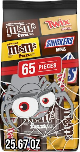 Mars 65-Piece Halloween Chocolate Variety Bag for $10 + free shipping w/ Prime