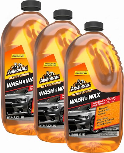Armor All Ultra Shine Car Wash & Wax 64-oz. 3-Pack for $14 via Sub. & Save + free shipping w/ Prime