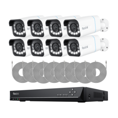 Reolink 16-Channel 8-Camera 4K 4TB PoE Security Camera System: $1,077.99