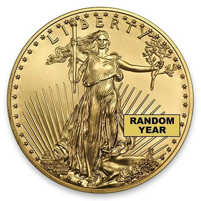 American Gold Eagle 1/10 oz. Bullion Coin w/ Certificate of Authenticity: $770