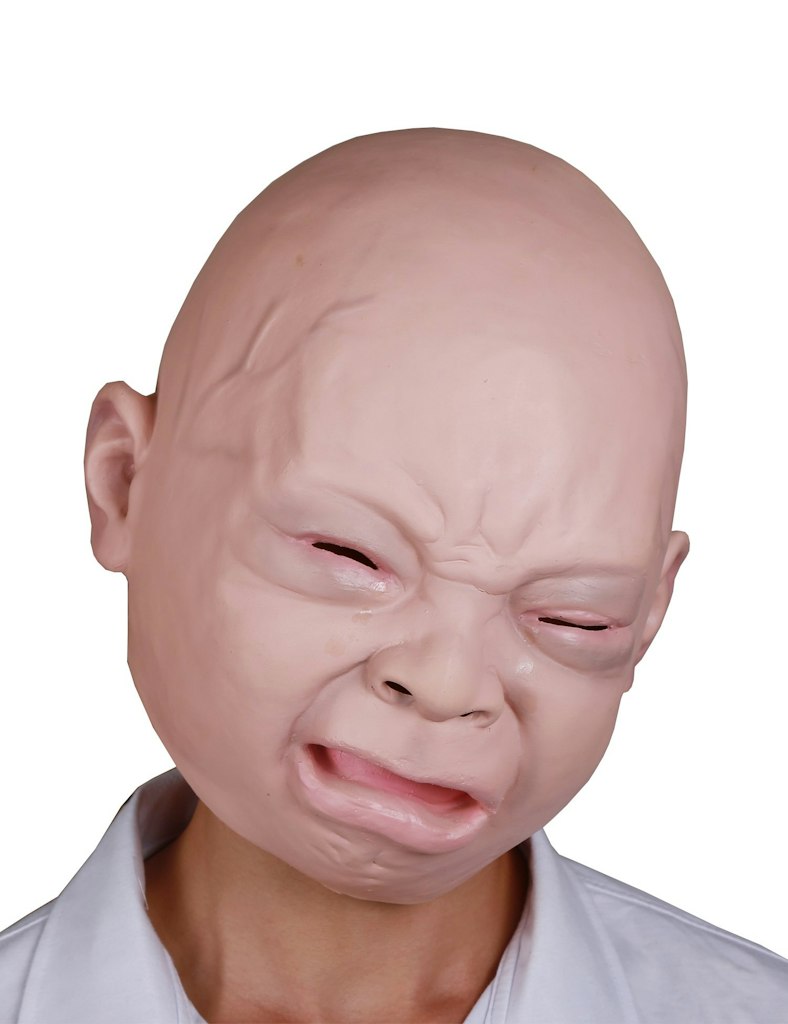 LarpGears Latex Cry Baby Full Head Halloween Mask: $9.99