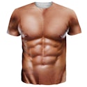 Goodstoworld Men's Hawaiian Fake Muscle Graphic Shirt for $13 + free shipping w/ Prime