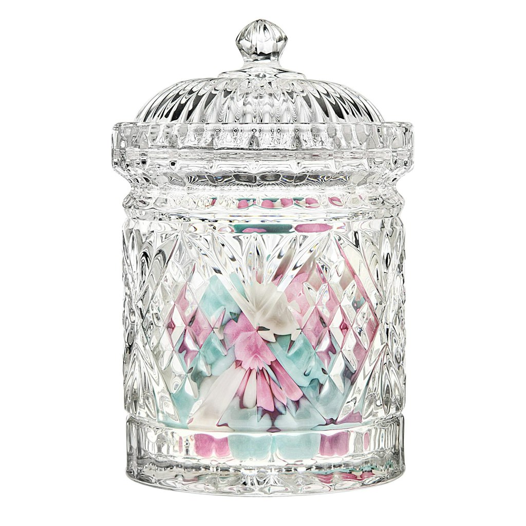 Godinger Dublin Crystal Biscuit Barrel Jar: $16
