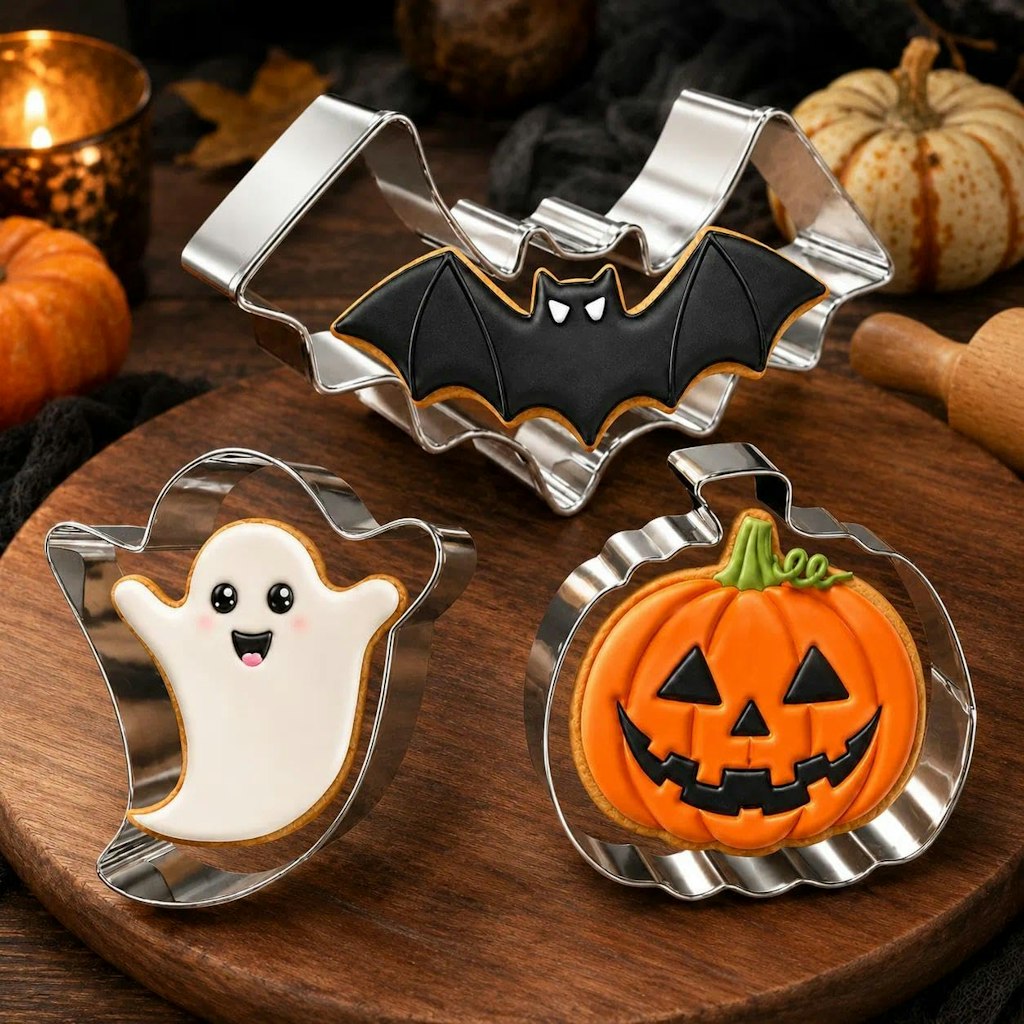 Halloween Cookie Cutter 3-Piece Set: 75 cents