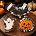 Halloween Cookie Cutter 3-Piece Set: 75 cents + free shipping w/ $25