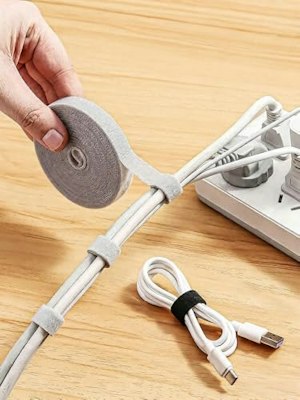 16-Foot Reusable Cord Management Kit: 58 cents + free shipping w/ $25