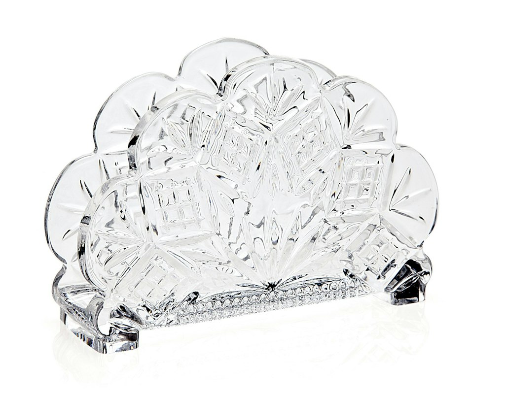 Godinger Dublin Crystal Standing Napkin Holder: $18