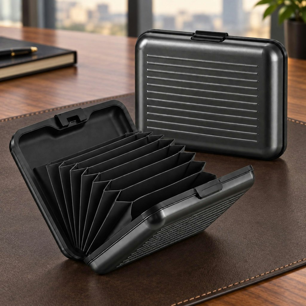 Aluminum RFID Blocking Credit Card Holder: 51 cents