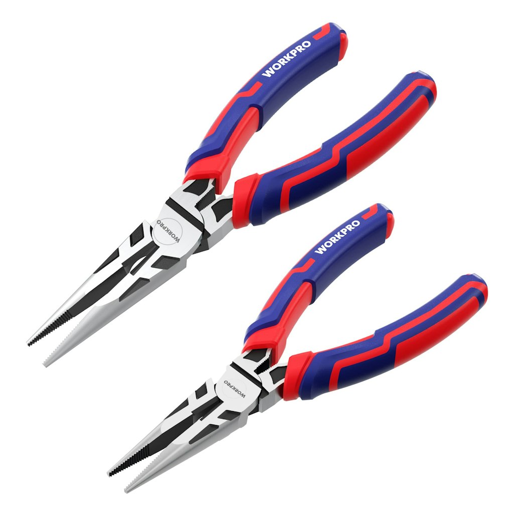 WorkPro Premium 6" & 8" Needle Nose Pliers Set: $16