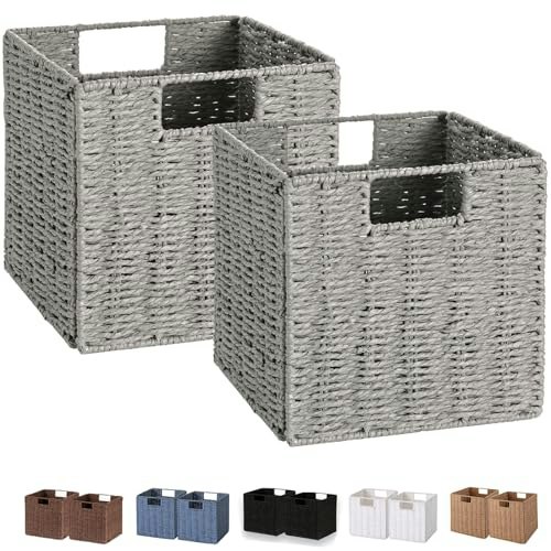 Vagusicc 11-Inch Hand-Woven Wicker Storage Basket 2-Pack: $36.99 Vagusicc 11-Inch Hand-Woven Wicker Storage Basket 2-Pack: $36.99