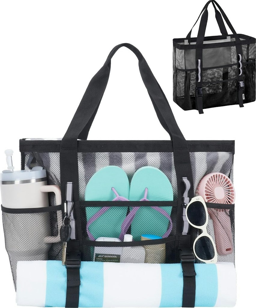 Mesh Beach Bag: $4.99