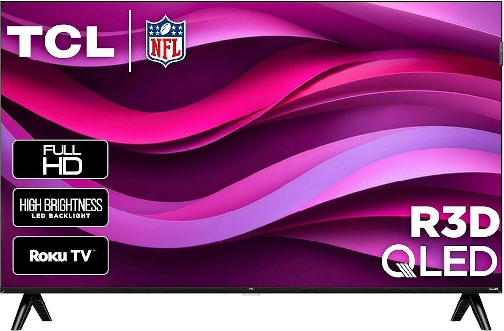 TCL R3D Series 40R3D 40" QLED Smart TV: $200