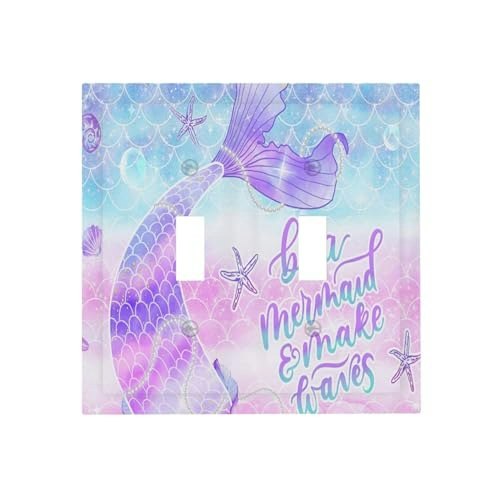 Purple Mermaid Tail Scales 2-Gang Toggle Wall Plate: $13.10 Purple Mermaid Tail Scales 2-Gang Toggle Wall Plate: $13.10