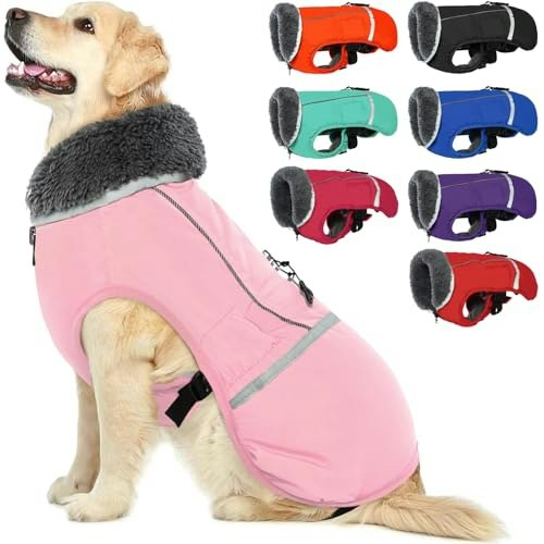 Qbleev Reflective Waterproof Dog Winter Coat: $33.99 Qbleev Reflective Waterproof Dog Winter Coat: $33.99