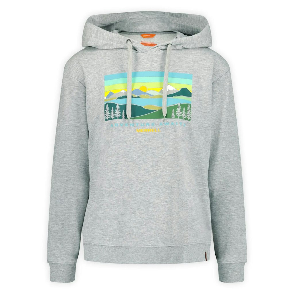 Merrell Women's Await Adventure Semi-Cropped Graphic Hoody: $16 Merrell Women's Await Adventure Semi-Cropped Graphic Hoody: $16
