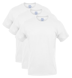 Gildan Men's Cotton Stretch Crewneck Undershirt 3-Pack (S or M only) for $6 + free shipping w/ $35