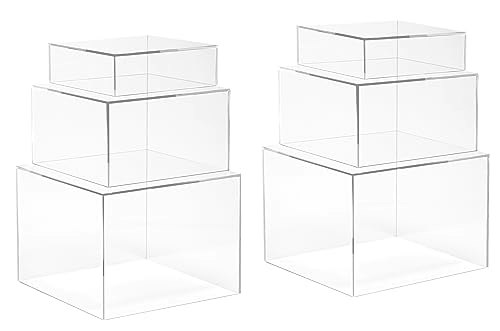 Red Co. Acrylic Nesting Display Risers 6-Pack: $59.95 Red Co. Acrylic Nesting Display Risers 6-Pack: $59.95