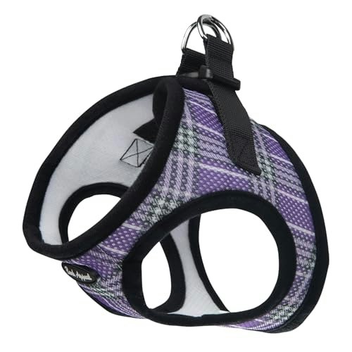 Bark Appeal Lavender Plaid Step-in Dog Harness: $18.86