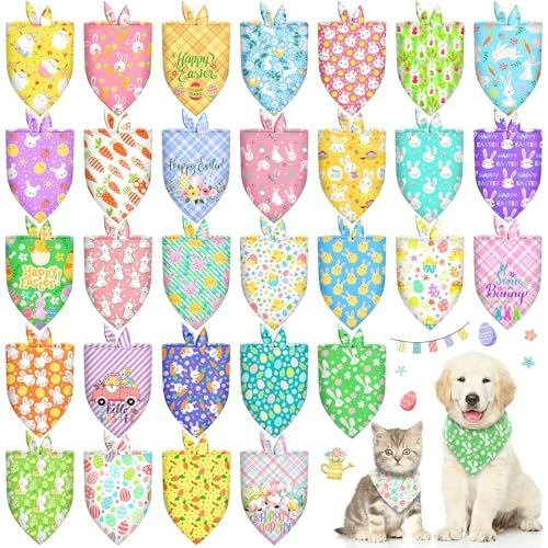 Spring Easter Dog Bandanas 30-Pack: $9.99 Spring Easter Dog Bandanas 30-Pack: $9.99