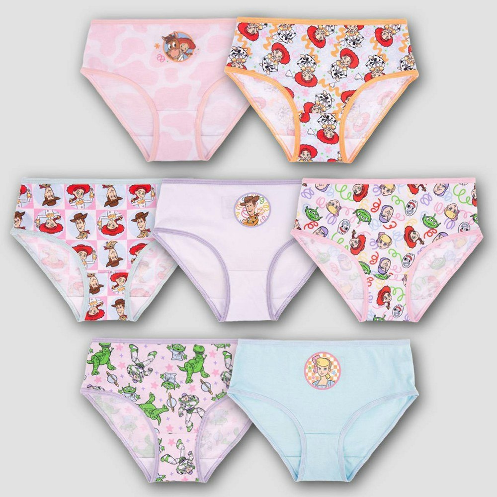 Girls' Toy Story 100% Cotton Briefs 7-Pack: $12 Girls' Toy Story 100% Cotton Briefs 7-Pack: $12
