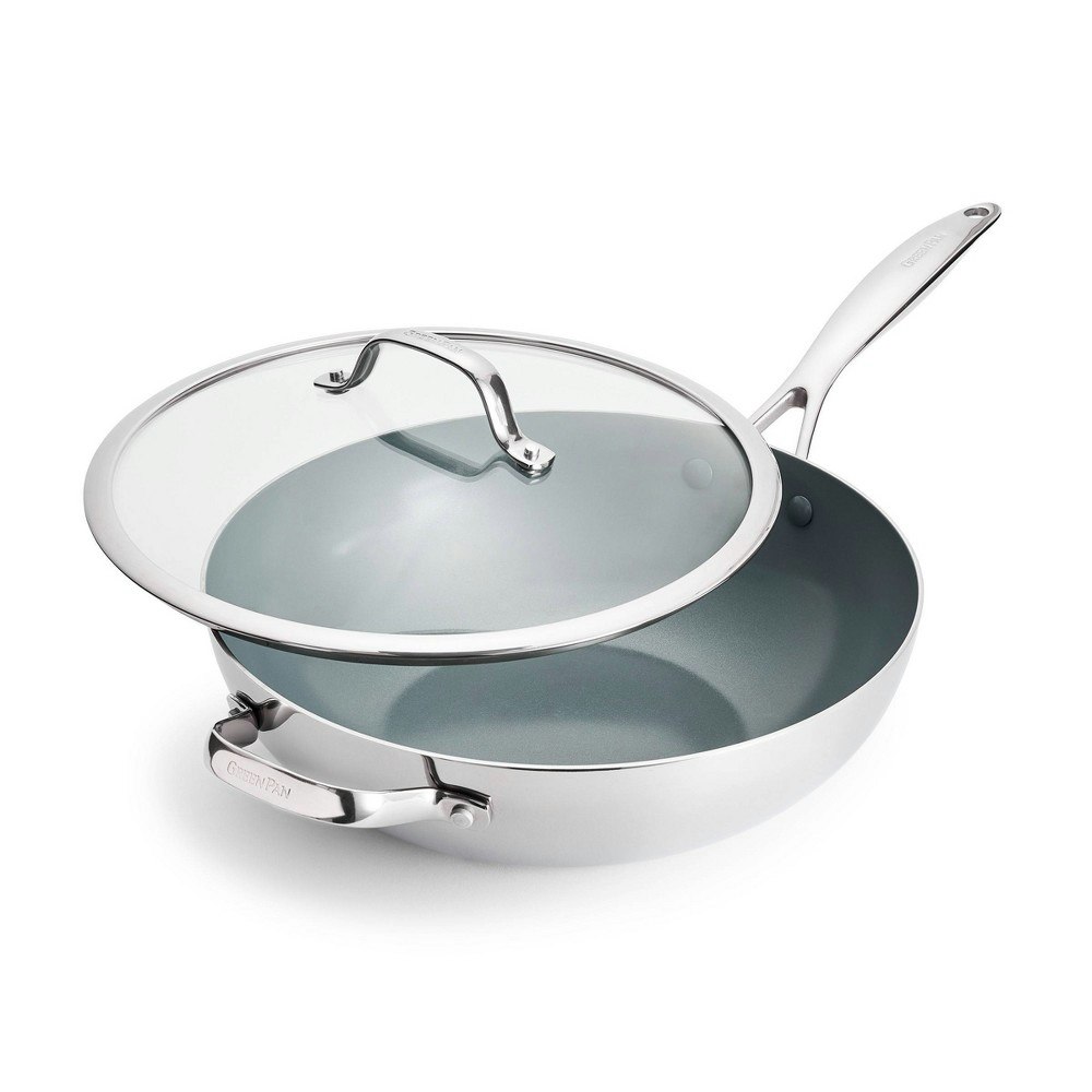 GreenPan 12-inch Valencia Pro Stainless Steel Wok with Lid: $179.99 GreenPan 12-inch Valencia Pro Stainless Steel Wok with Lid: $179.99