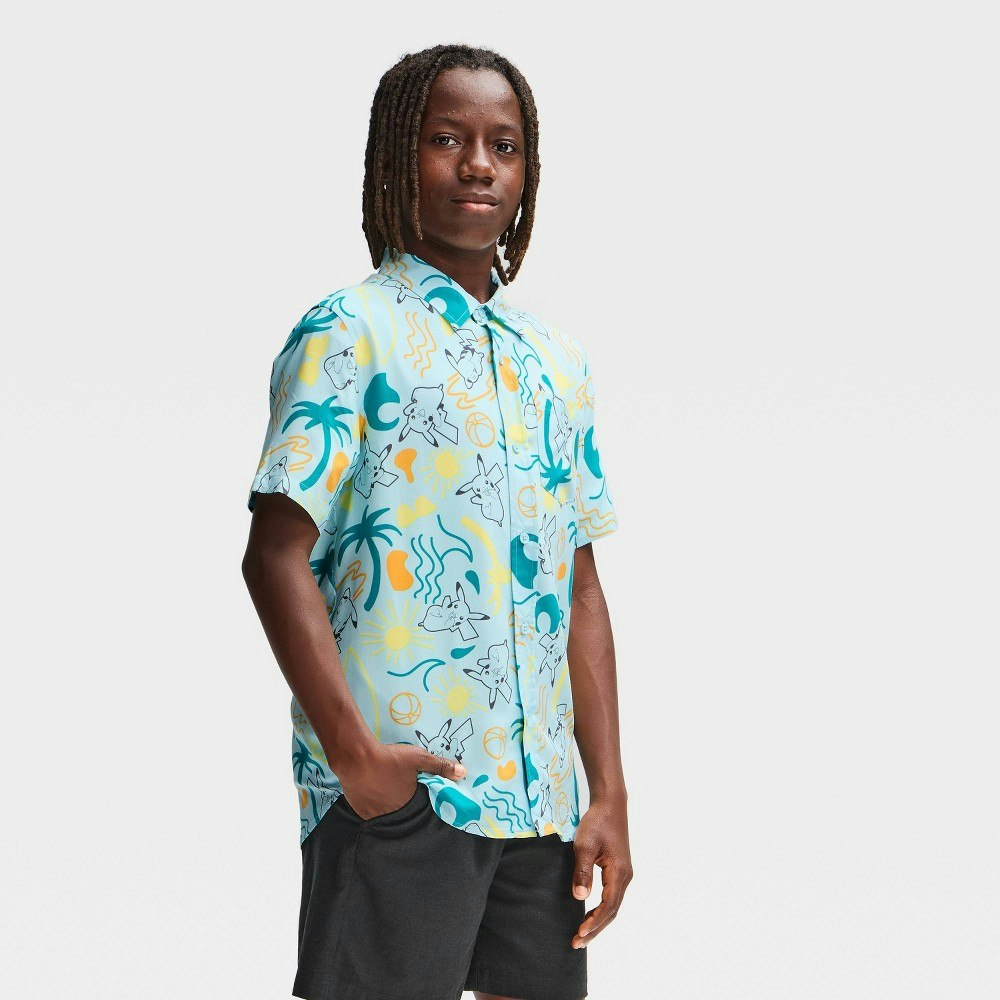 Boys' Pokemon Pikachu Button-Down Shirt: $15.30 Boys' Pokemon Pikachu Button-Down Shirt: $15.30