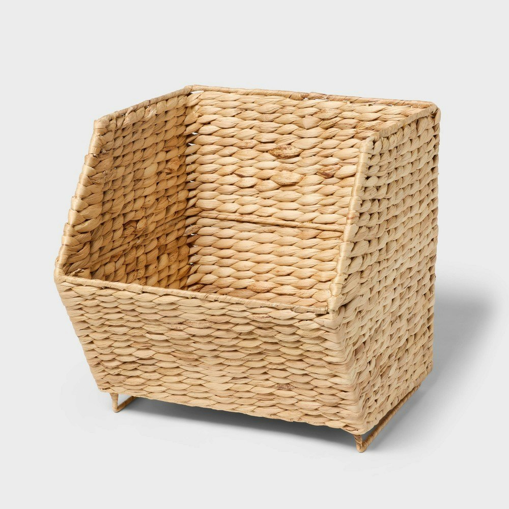 Brightroom Woven Water Hyacinth Open Front Crate: $25 Brightroom Woven Water Hyacinth Open Front Crate: $25