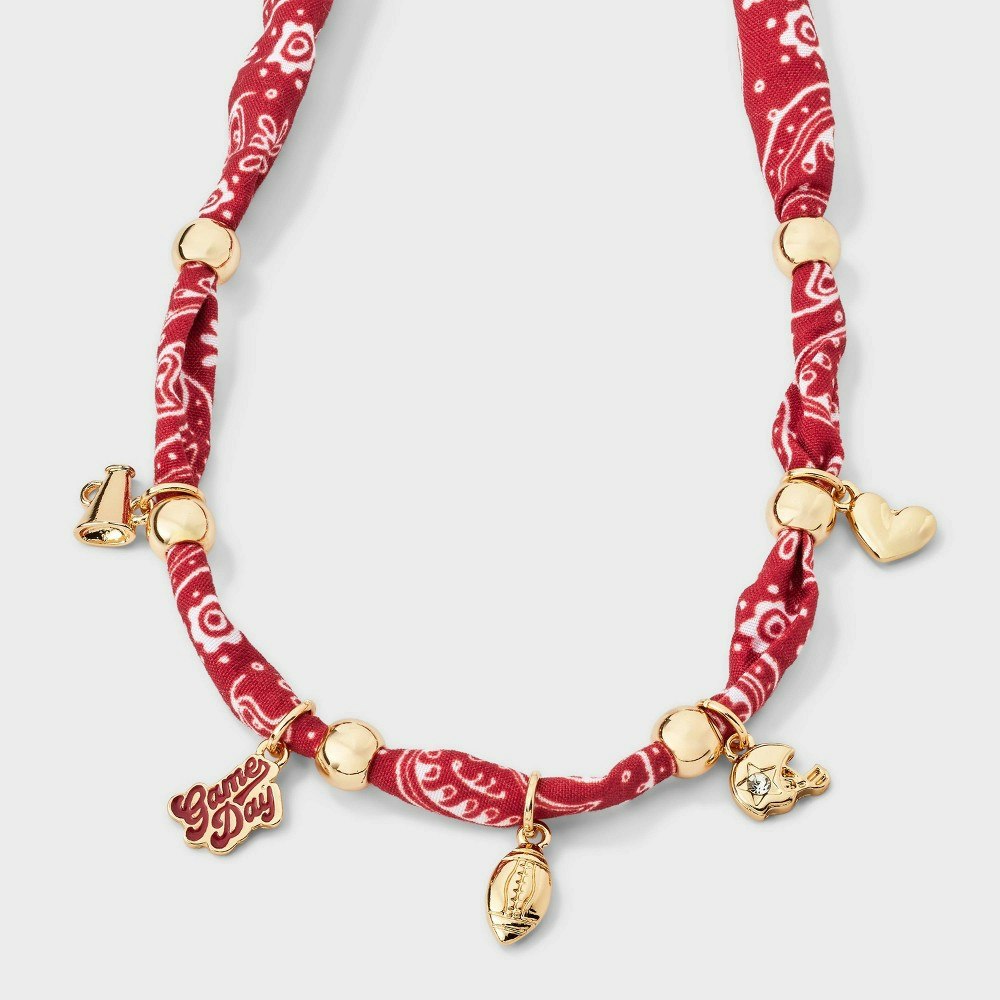 Wild Fable Heart Charm Football & Helmet Necklace: $10 Wild Fable Heart Charm Football & Helmet Necklace: $10